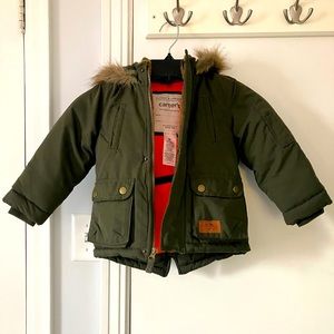 Hardly worn. Boys size 3t carters insulated jacket.